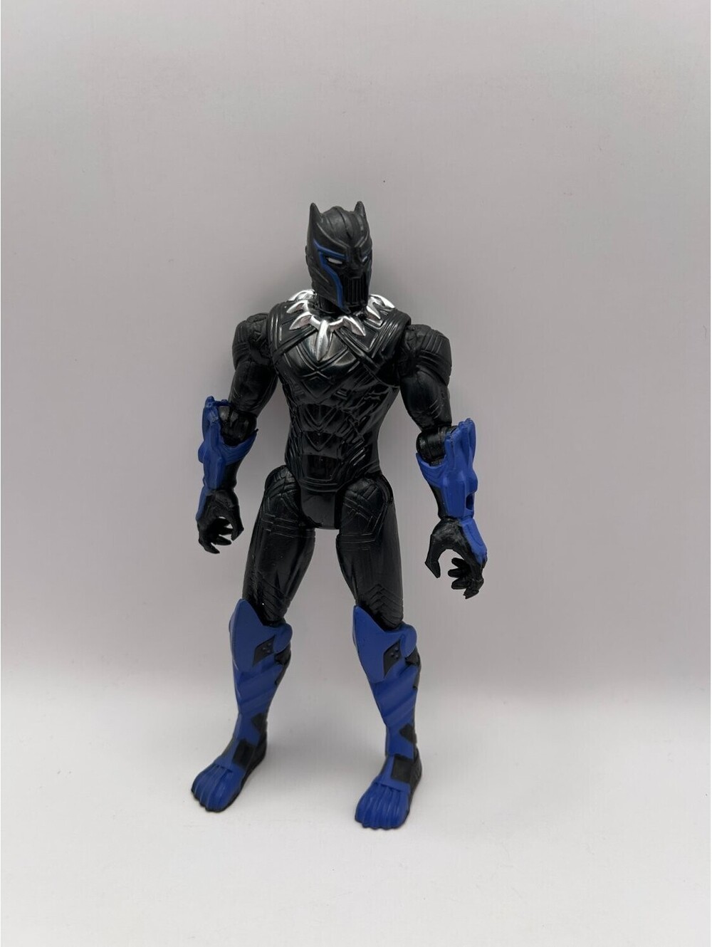 Hasbro Marvel Avengers Mech Strike Black Panther 6 Inch Blue Armor 2021 Used
